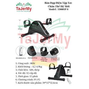  Máy tập chân tay chạy điện tự động chính hãng Tajermy TD0001P-8 bảo hành 1 năm