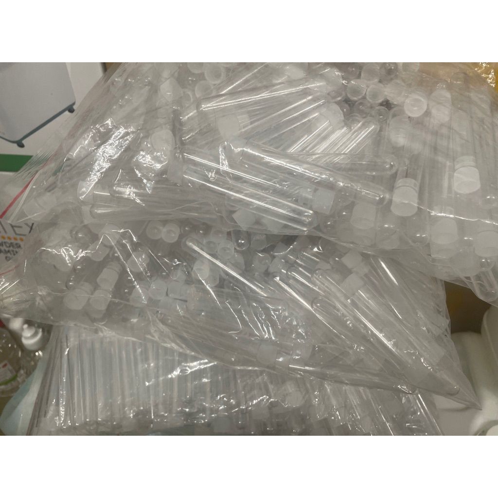 Ống nghiệm nhựa PS có nút ( bịch 250 cái)