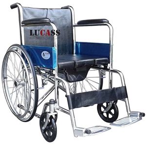 Xe lăn, xe đẩy bệnh nhân kèm bô vệ sinh